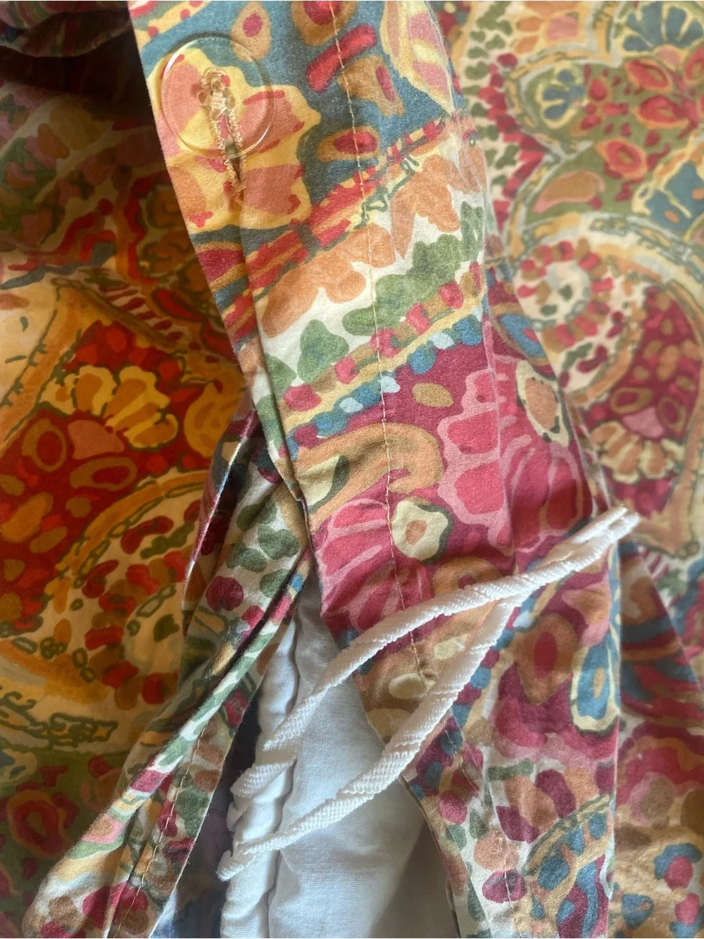 Pottery Barn Warm Paisley King Duvet + 3 Euro Shams